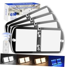RV LED Interior Lights 12-18V 4 Pack Dimmable Ceiling Light 6W, Large, 4 Pack