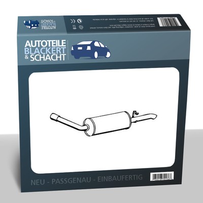 Endschalldämpfer für FORD SCORPIO 2.4i 1/90-2/92