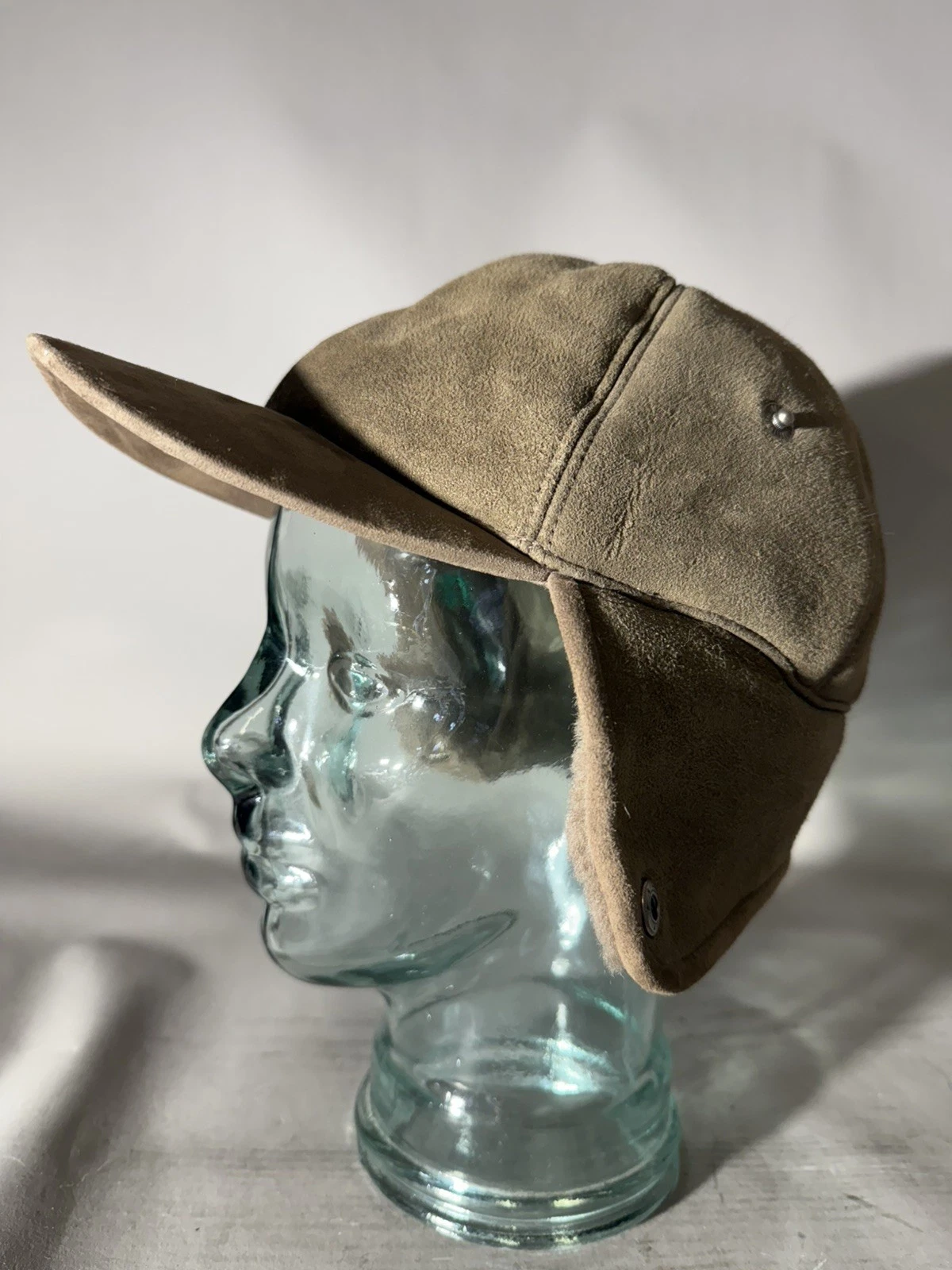 UGG Men’s Shearling Sheepskin Trapper Hat Cap Convertible Snap Ear Flap L/XL