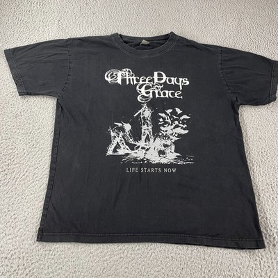 Three Days Grace Band  Life Starts Now Black Shirt Unisex S-5XL Reprint TU551
