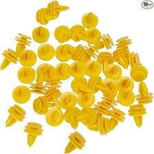 Door Panel Fastener Push Type Retainer Clip Nylon Pack of 50 