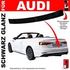 Lackschutzfolie Ladekantenschutz für Audi A5 Cabrio F5 2016-2024 Schwarz Glanz