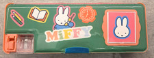 MIFFY Pencil Case Box w/ Built-In Calculator and Penci Sharpener, Green B2School