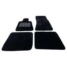 Black Sheepskin floor mats fits Rolls Royce Ghost Wraith Cullinan Phantom Dawn