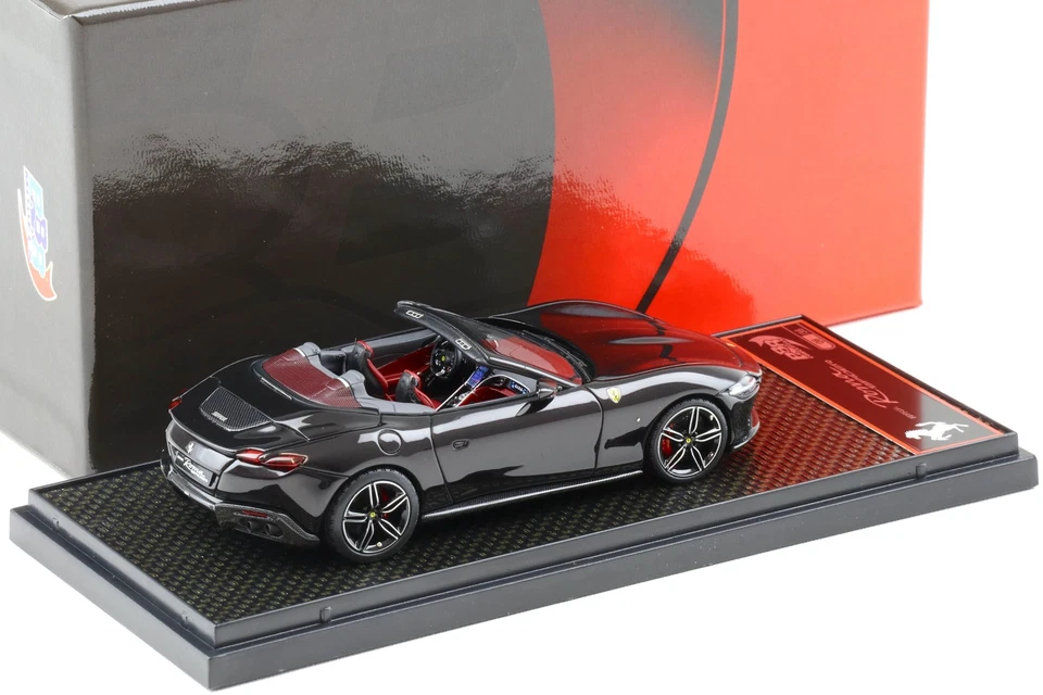 1:43 BBR FERRARI ROMA SPIDER NERO PUROSANGUE NERO - LIMITATO 36 PZ. - Immagine 2 di 3
