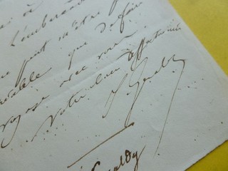 Just GERALDY (1808 1869) COMPOSITEUR chanteur TENOR opera. AUTOGRAPHE