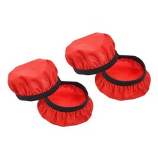 2 Pairs Red Fabric Washable Headphone Covers, Fits 2.36"-3.54" Earphones