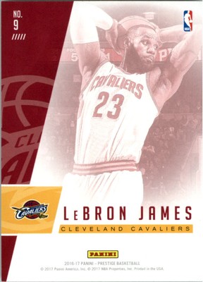 2016-17 Panini Prestige - Prestigious Passers LeBron James #9