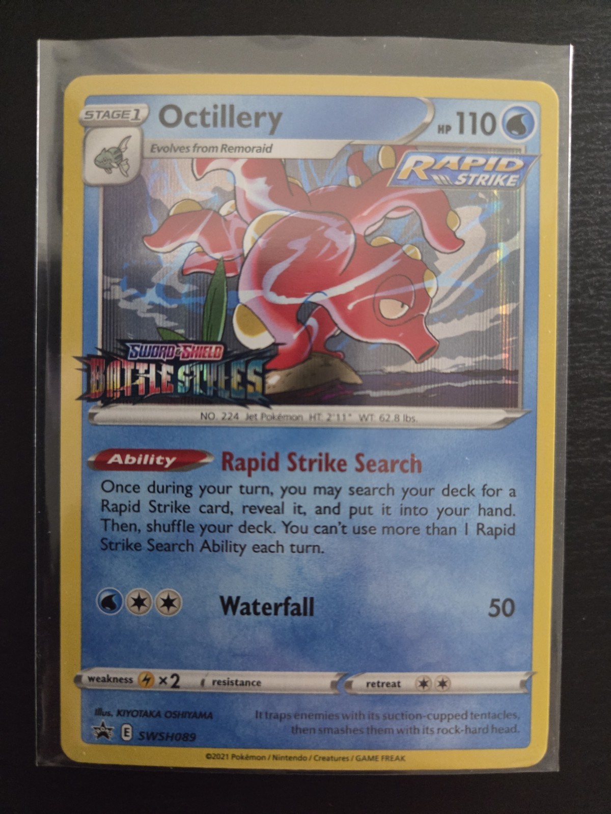 NM-Mint Octillery - SWSH089 - Prerelease Promo Pokemon SWSH Black Star Promos