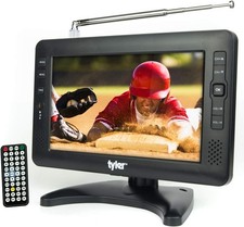 9" Portable TV LCD Monitor Rechargeable Battery Powered Wireless Capability HD-T