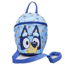 Image of Bluey Backpack with Reins Toddler H26cm x W19cm x D12cm, Blue