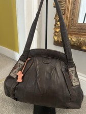Radley London Brown Leather Shoulder Bag Large 37x30cm Soft Leather Handbag
