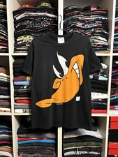 Vintage 1997 Daffy Duck Over Print Looney Tunes Warner Bros 90s T-Shirt Size L