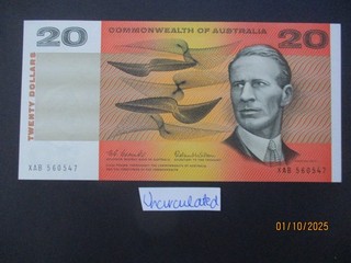 Australian Banknotes: Uncirculated $20 Great Item Must Have! (T8931)