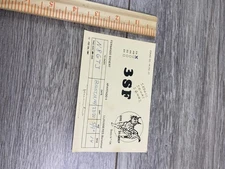 Vintage 1989 3SF Ham Radio QSL Card Lynn DX Group Llavaneres Spain Barcelona