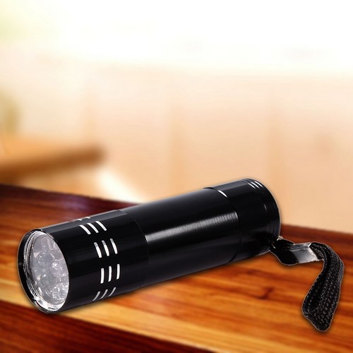 Aluminum Alloy UV 9 LED Ultra Violet Flashlight Backlight Torch Light Lamp FA - Picture 5 of 7
