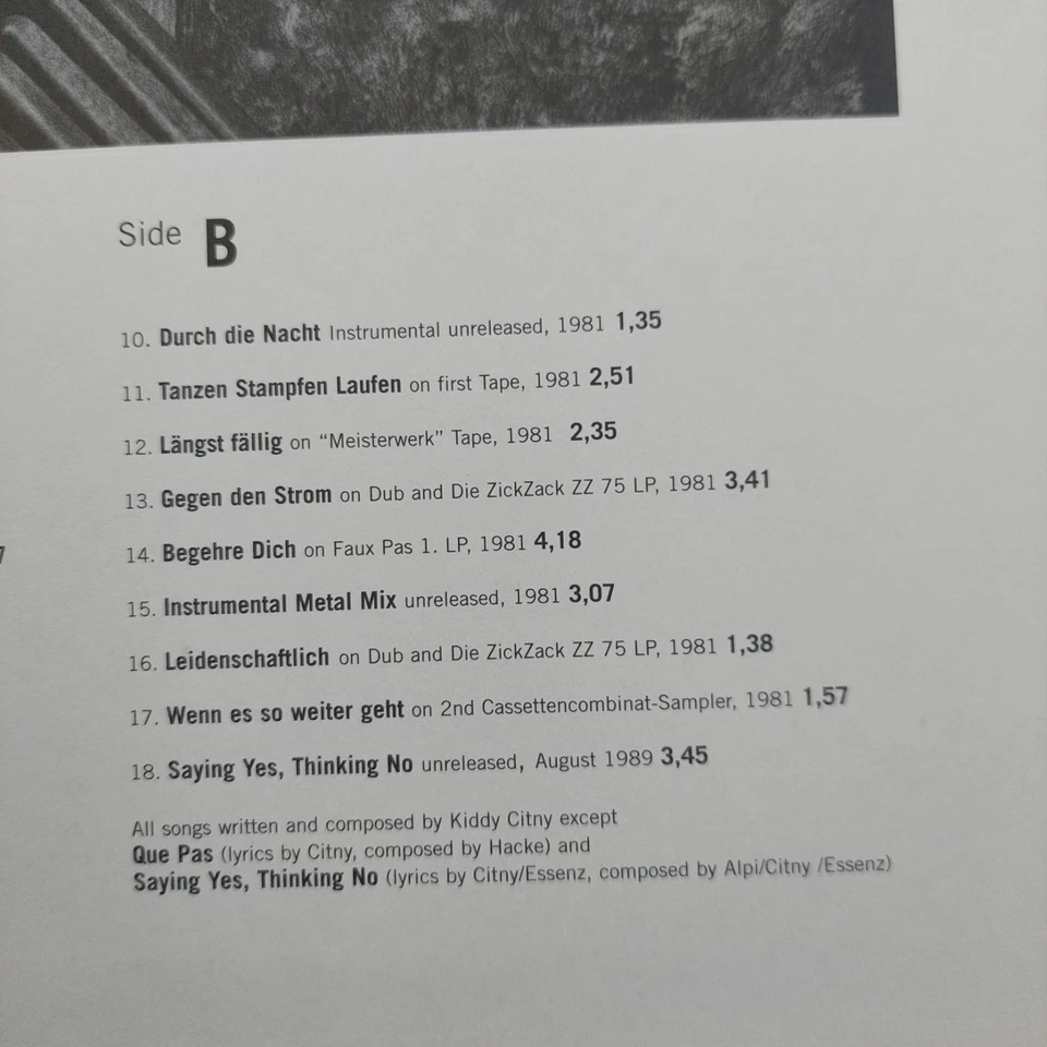 SPRUNG AUS DEN WOLKEN - " EARLY RECORDINGS " - ORG. LP 2004 - BERLIN - TOP - Bild 4 von 4