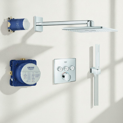 GROHE UP-Duschsystem SmartControl Mischer 34712 eckig 3 ASV chrom 34712000