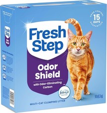 Fresh Step Multi-Cat Clumping Cat Litter 14 lb Odor Shield Febreze Freshness