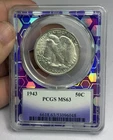 1943 Walking Liberty Half Dollar PCGS MS63 Trader Bea