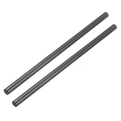 2 Pack Graphite Rod Graphite Stirring Rod Stick Rod 300x12mm Black