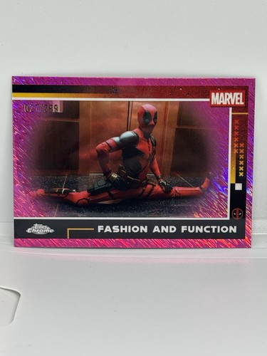 2025 Topps Chrome Deadpool Fashion and Function #58 Pink Shimmer /299