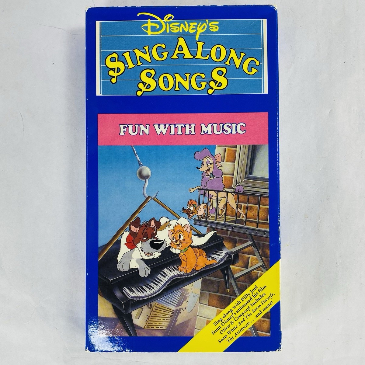 Disney Sing Along Songs Fun with Music VHS Video Cassette Tape