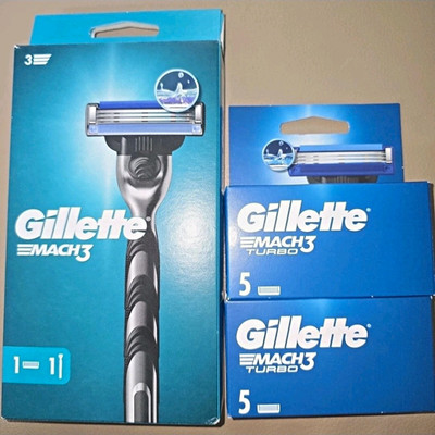 Gillette Mach3 Rasierer mit 10 Ersatzklingen