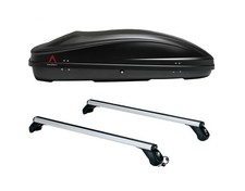 DACHTRÄGER LP49+ DACHBOX SPARK 400 FÜR RENAULT MEGANE SW 2009-2015 OHNE RELING