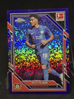 Topps Chrome Bundesliga 2025 Malik Tillmann Bayer Leverkusen Purple Refractor/75