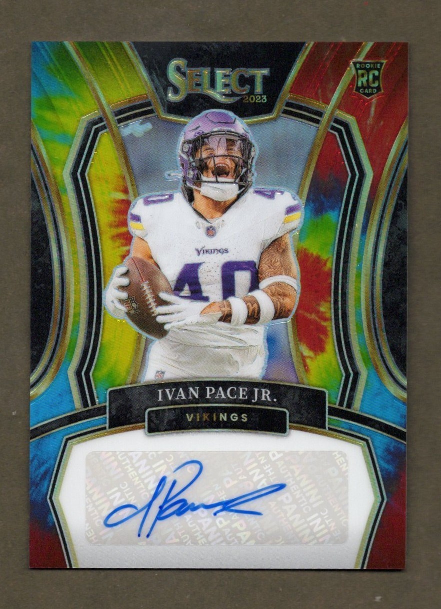 2023 Select-Rookie Signatures Ivan Pace Jr. #RSI-IPA Tie-Dye Prizm /25 (AU, RC)