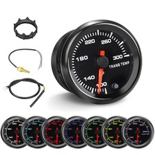 7 Color Transmission Temperature Gauge, 300 F Trans Temp Gauge Kit 2-1/16 52mm