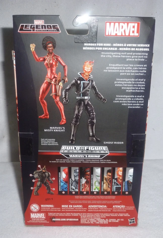 Figura Rhino 6" Ghost Rider Marvel Legends BAF MIP Foto 4 de 4