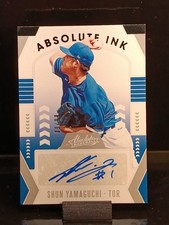 2020 Absolute Ink Blue Auto /99 #AISY Shun Yamaguchi Blue Jays