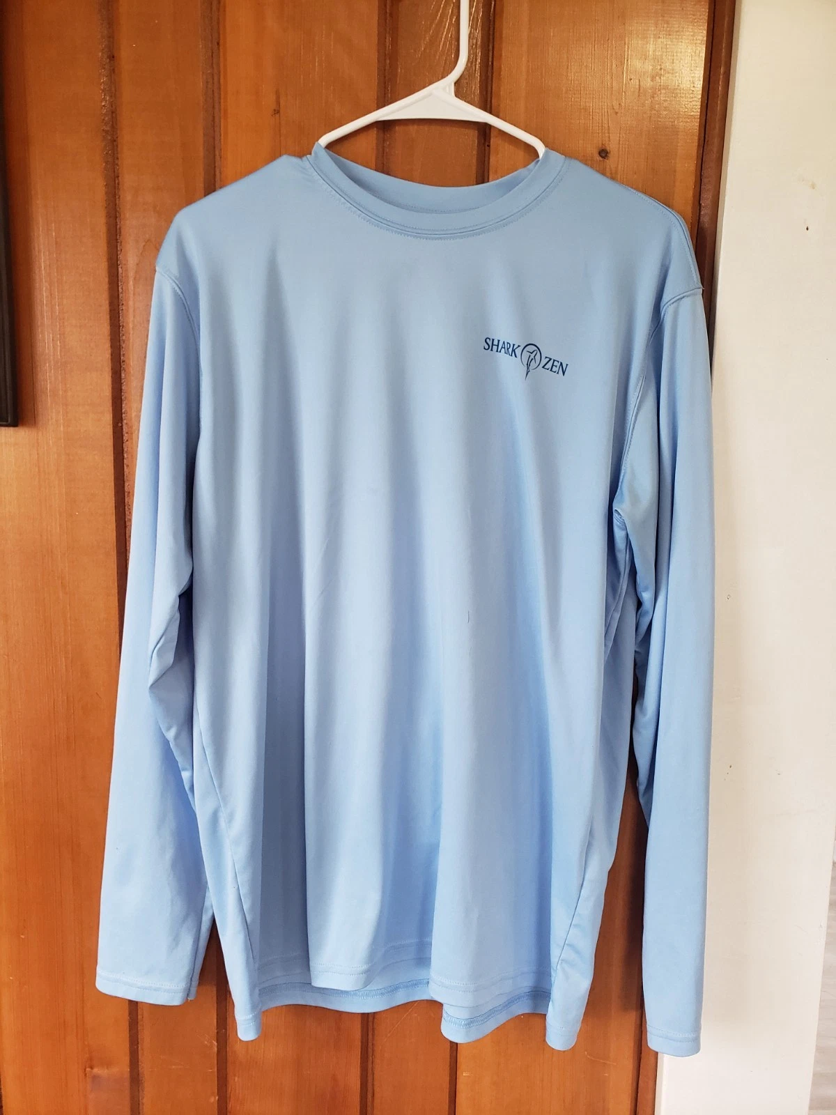 Shark Zen By Vapor Water/Swim Men's UV 50+ Protection Blue Shirt Size Large