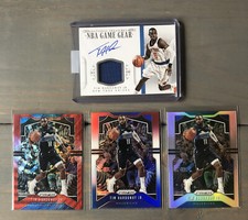 2014 National Treasures Game Gear Signatures Prime /75 Tim Hardaway Auto Silver