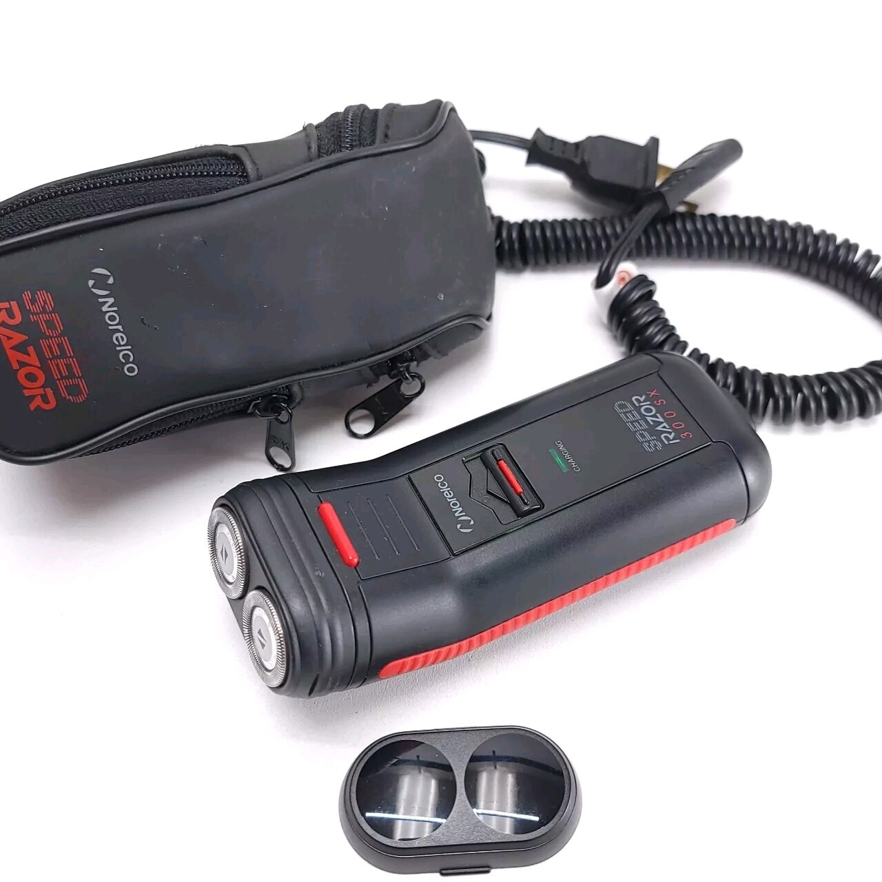 Vintage PHILIPS NORELCO Speed Razor 300 SX Rechargeable Electric TESTED  -READ-