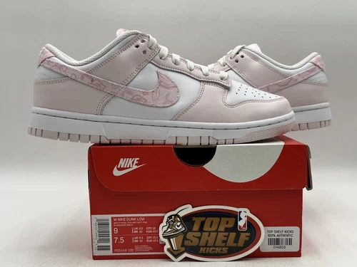 DS NEW Nike Dunk Low Pink Paisley 2023 Size 9/7.5 Authentic Rare Retro OG VTG