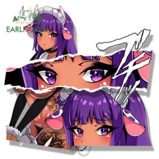 EARLFAMILY 5.1" Furry Yukari Waifu Anime Car Stickers Fanart Decals Auto Body