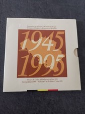 COFFRET BELGIQUE FRANCS FRANK 1995 50 ANS FIN WW2 UNC FDC BU SET BELGIUM COINS
