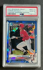 2021 Bowman Draft Aaron Zavala Chrome Sapphire Editon PSA 10 1st BDC101