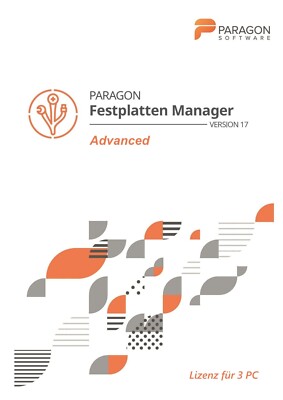 Paragon Festplatten Manager 17 Advanced / 3 PC / Dauerlizenz / Key (ESD)