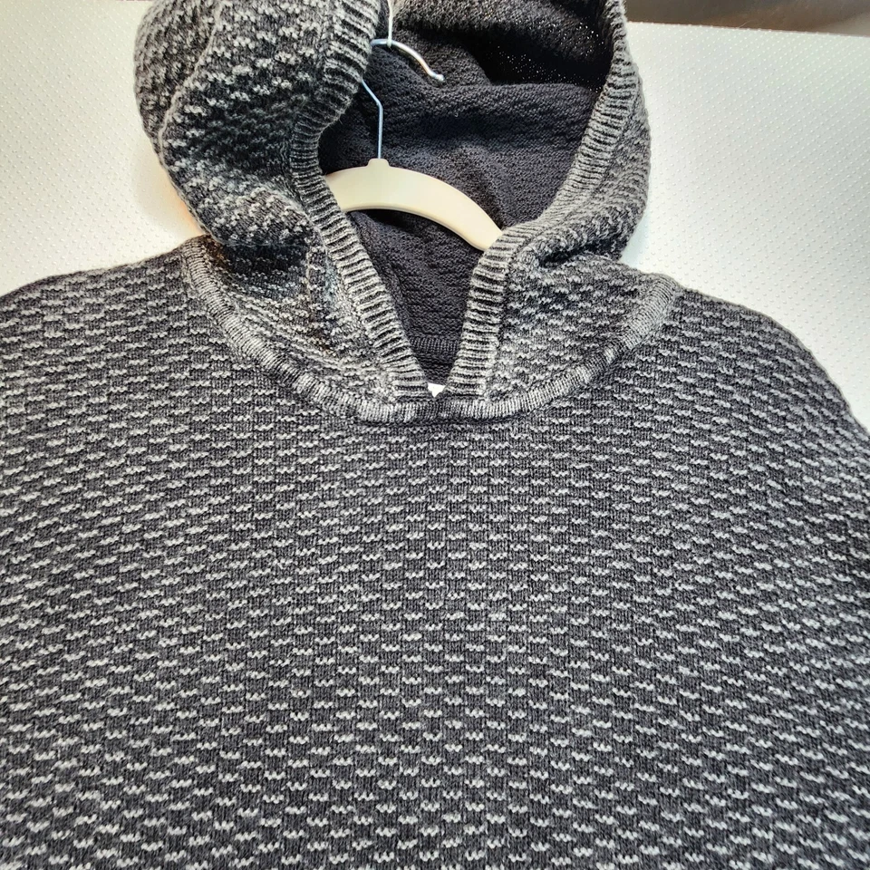 Suéter con Capucha Moderno Diversión Para Hombre Gris Medio Pullover Bolsa Frontal Algodón Foto 2 de 4