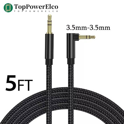 3.5mm 1/8'' Male Audio Cable AUX-In Cord For Amazon Echo Dot Tap Wireless Speaker