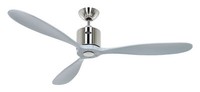 Energiespar Deckenventilator Fernbedienung Aeroplan Eco Decken LüFter Chrom Grau