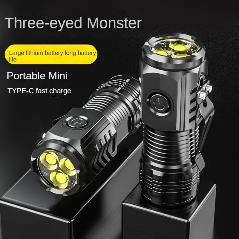 Super Bright Zoomable USB Rechargeable LED Tactical Flashlight Work Light