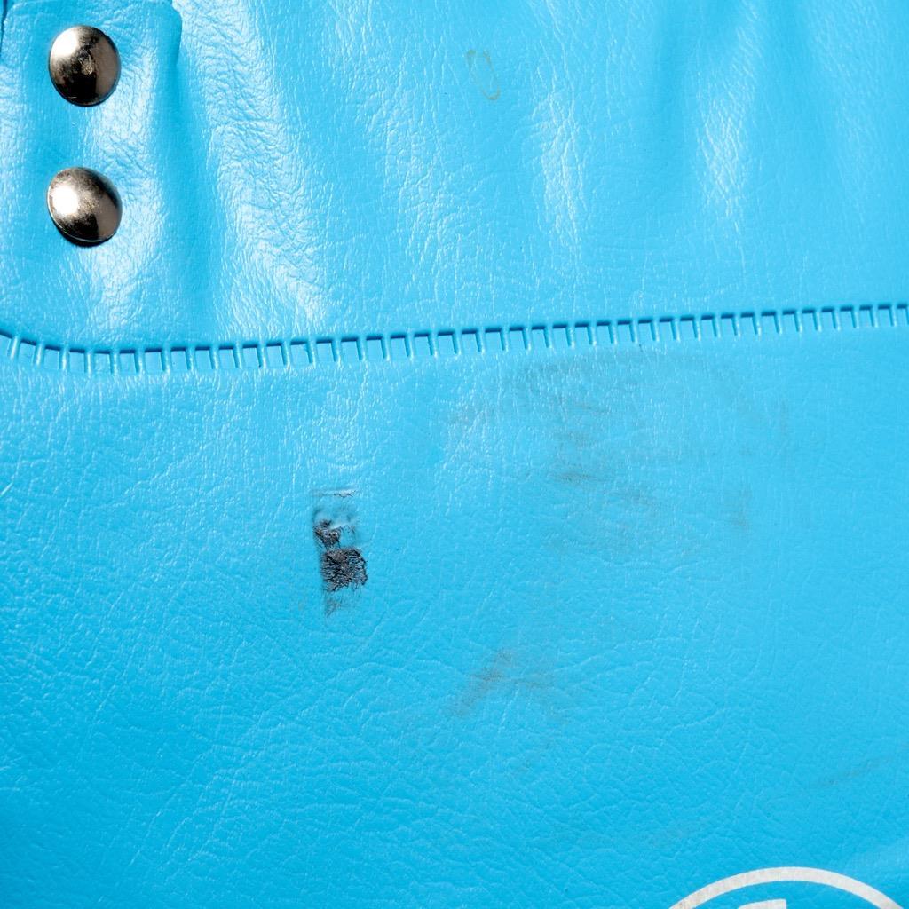 Air France 1960s Vtg Airline Carry On Light Blue Vinyl