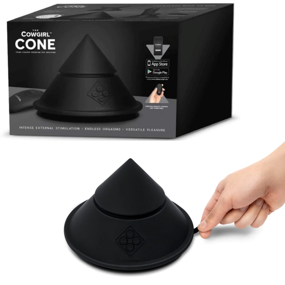 Remote App Controlled Premium Silicone Sex Machine Vibrating Stimulator Sex  Toy