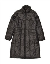 Puma Womens Padded Coat Uk 14 Large Black Polyester Bm55