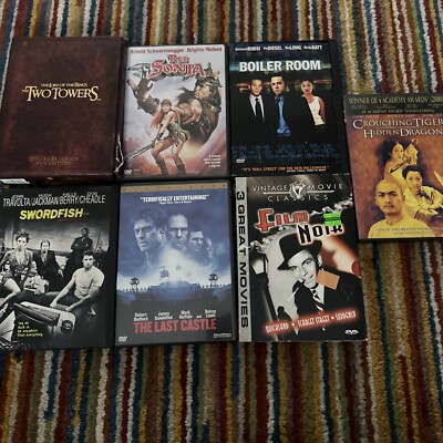 7 DVD LOT Action Noir READ DESCRIPTION Two Towers Is Beat Up